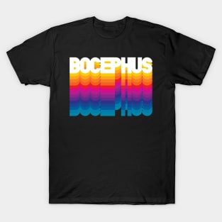 Retro Bocephus Proud Personalized Name Gift Retro Rainbow Style T-Shirt